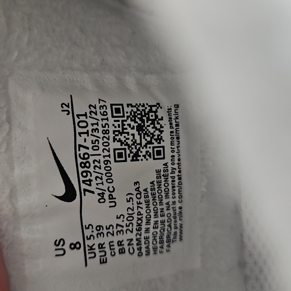 Nike Court Royale Women’s Size 8 shoes athletic sneakers white rose gold - Picture 5 of 11